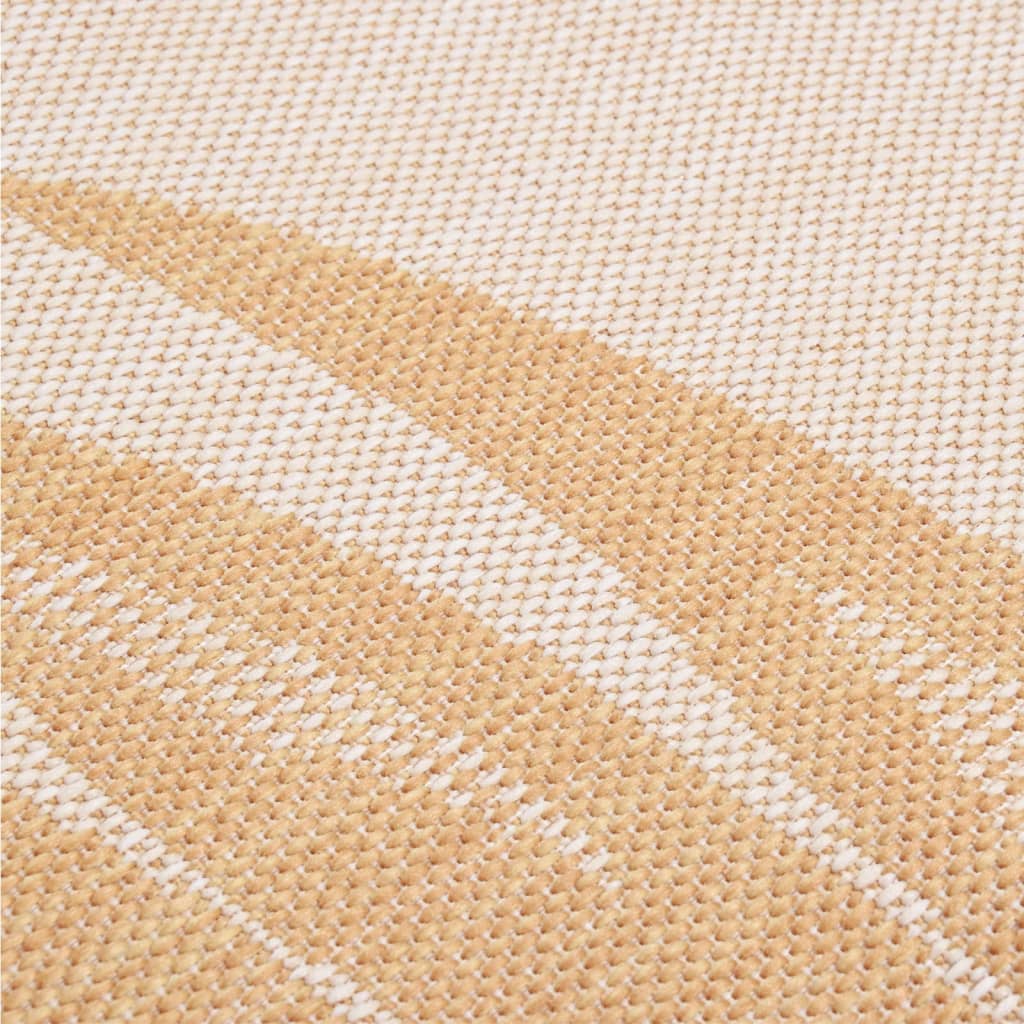 Outdoor Flatweave Rug 120x170 cm Leaf Pattern