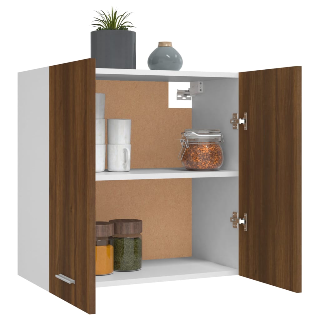 Hanging Cabinet Lyon Brown Oak 60x31x60 cm Engineered Wood