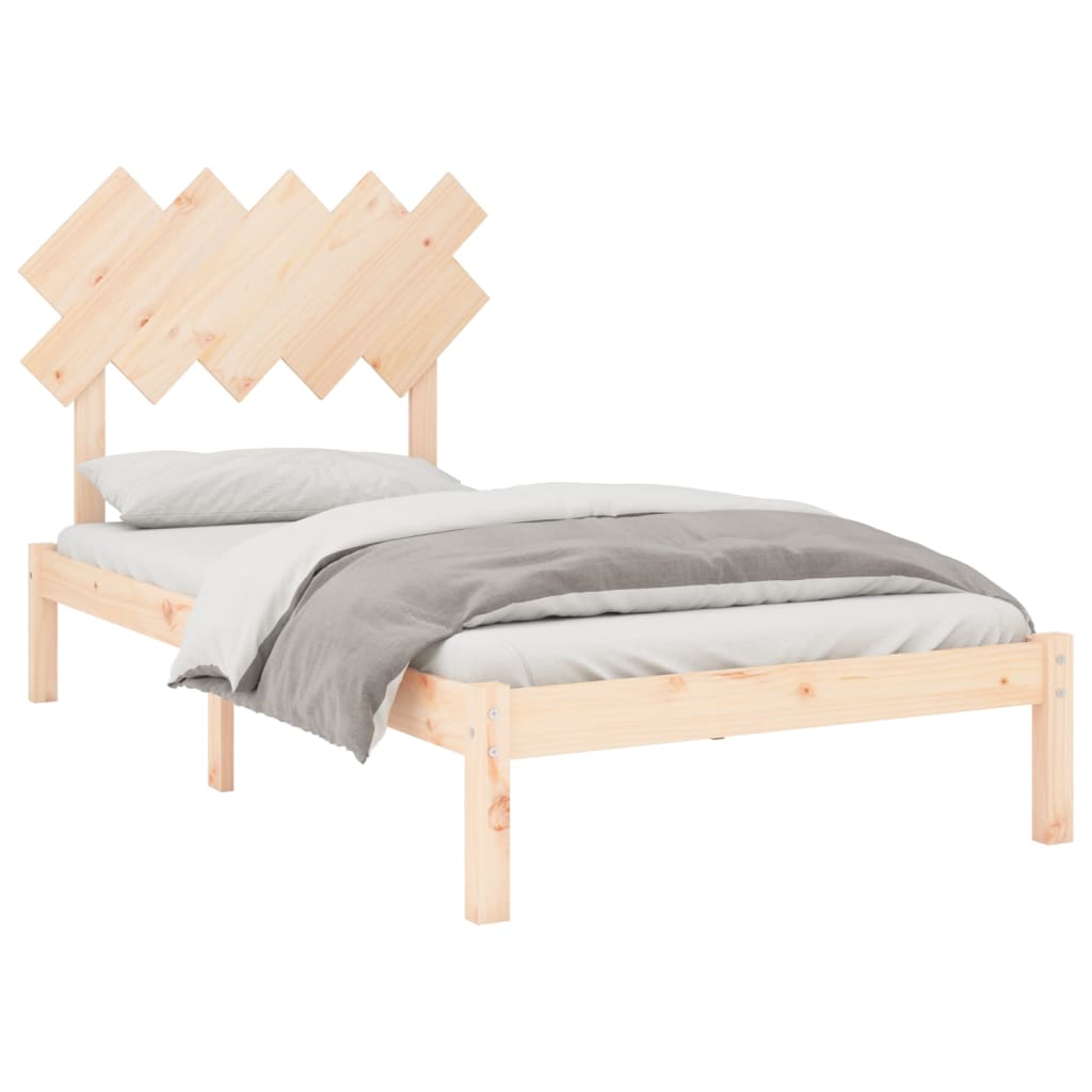 Bed Frame without Mattress 100x200 cm Solid Wood
