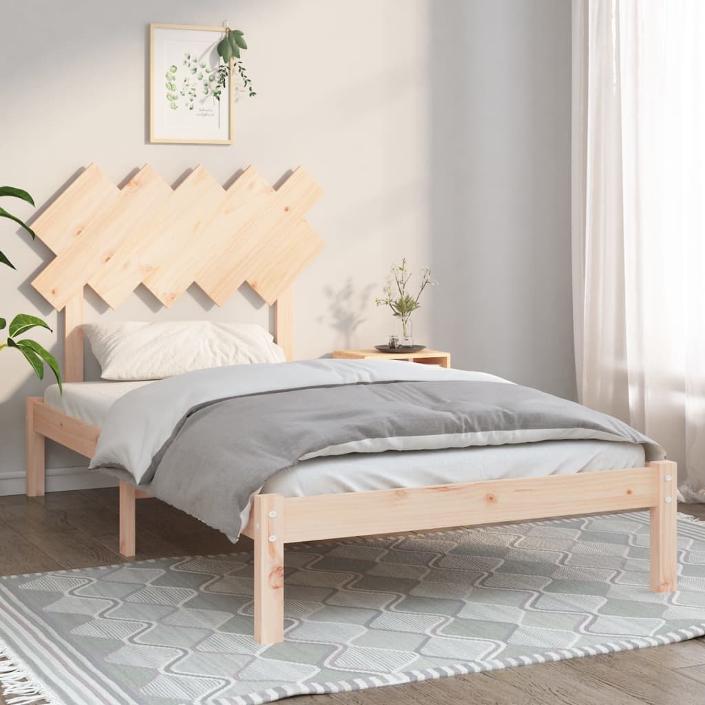 Bed Frame without Mattress 100x200 cm Solid Wood