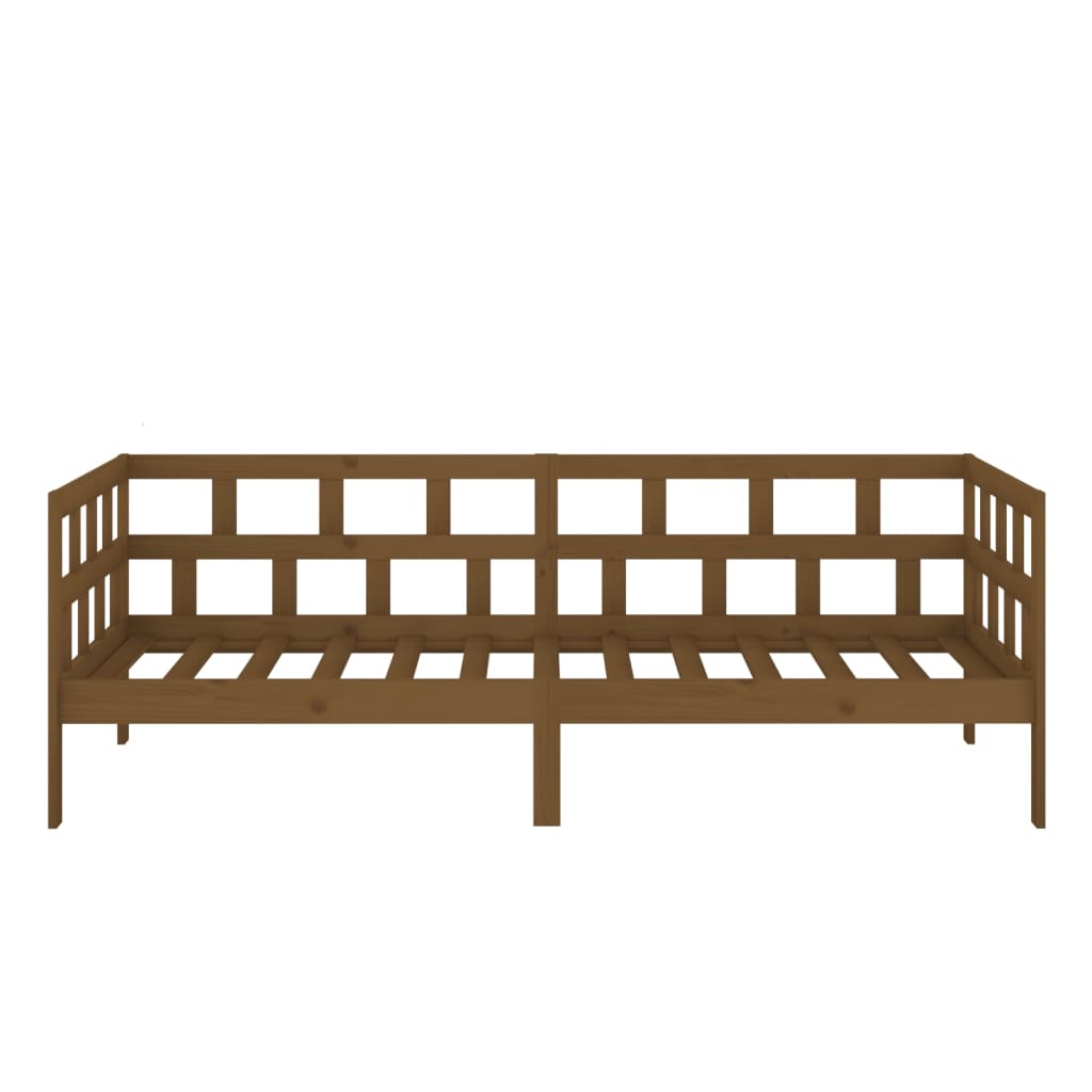 Day Bed without Mattress Honey Brown Solid Wood Pine 90x200 cm
