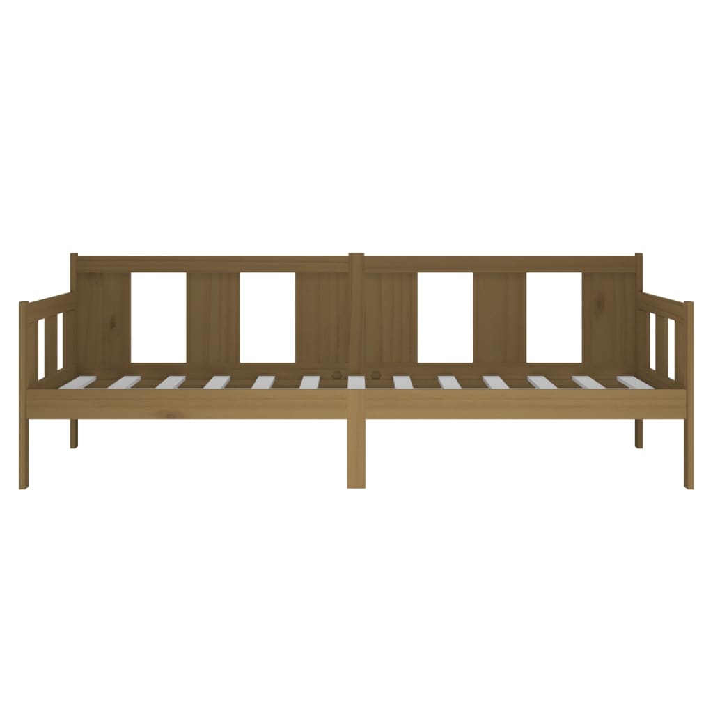 Day Bed without Mattress Honey Brown Solid Wood Pine 80x200 cm