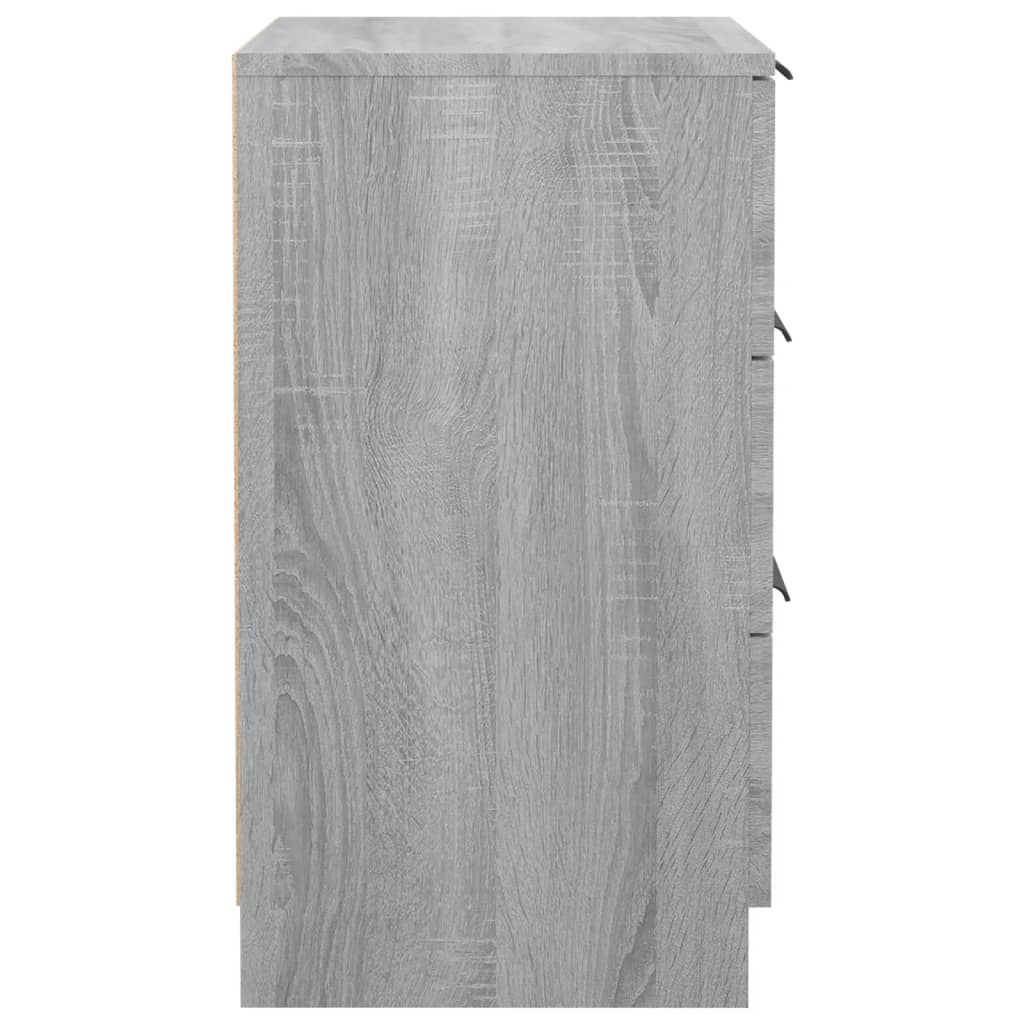 Bedside Cabinets 2 pcs Grey Sonoma 40x36x65 cm