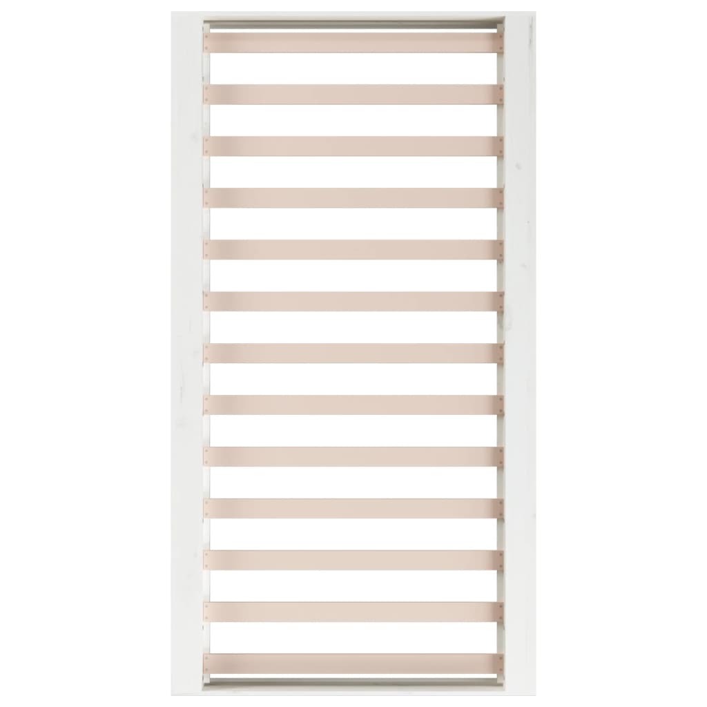 Bed Frame without Mattress White 90x200 cm Solid Wood