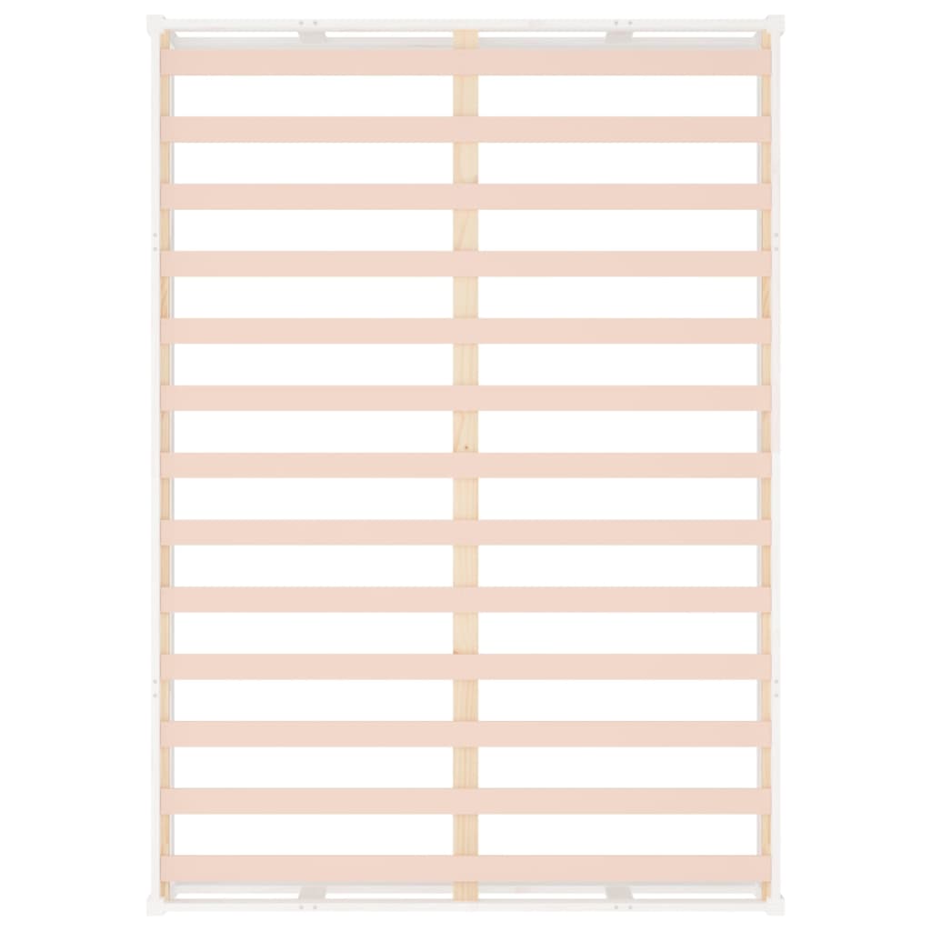 Bed Frame without Mattress White 120x190 cm Small Double  Solid Wood