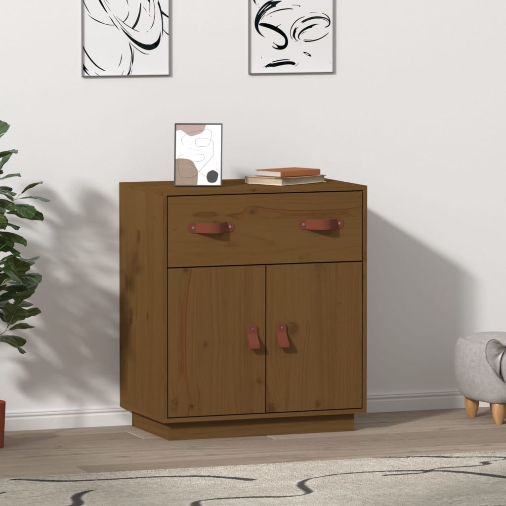 Sideboard Honey Brown 65.5x40x75 cm Solid Wood Pine