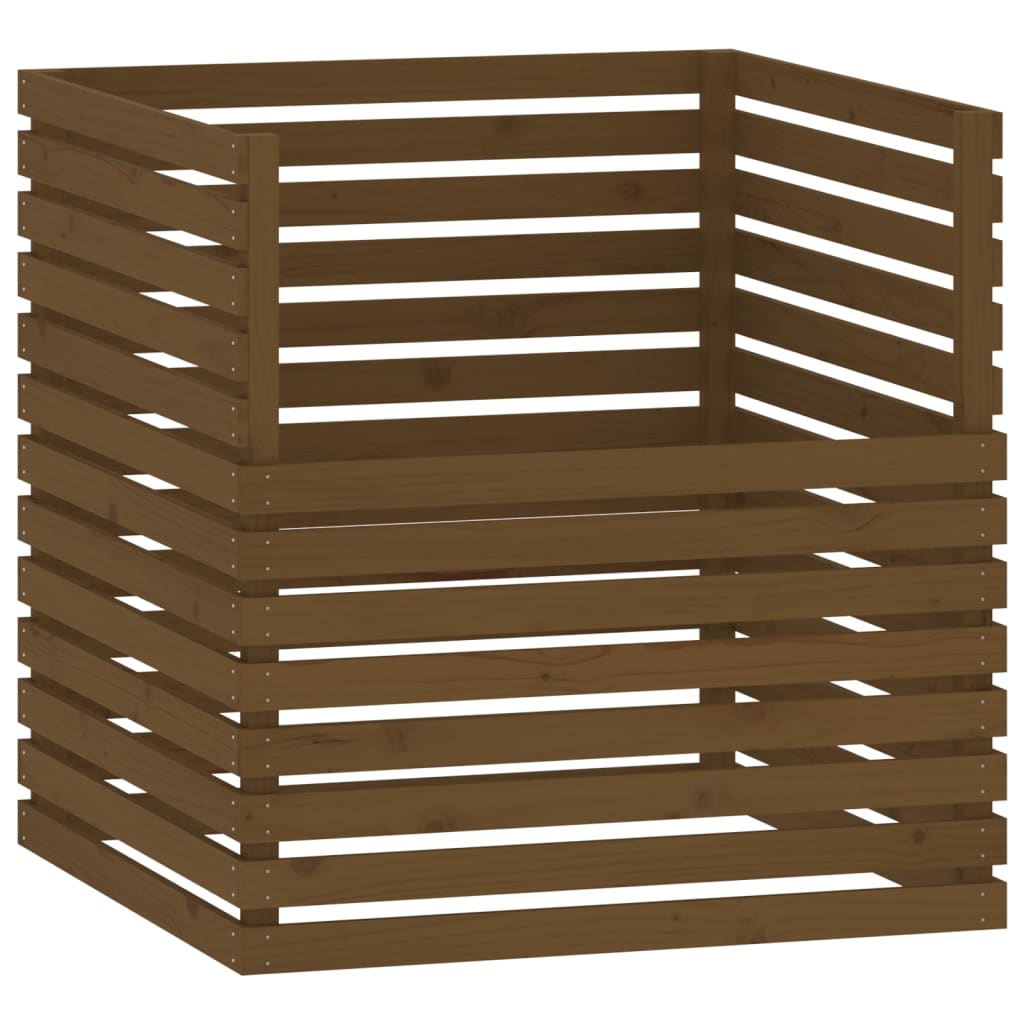 Composter Honey Brown 100x100x102 cm Solid Wood Pine