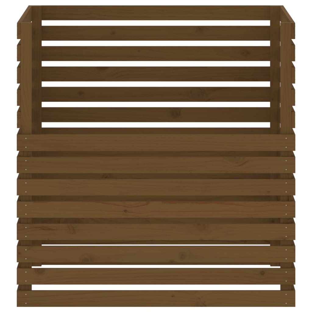 Composter Honey Brown 100x100x102 cm Solid Wood Pine