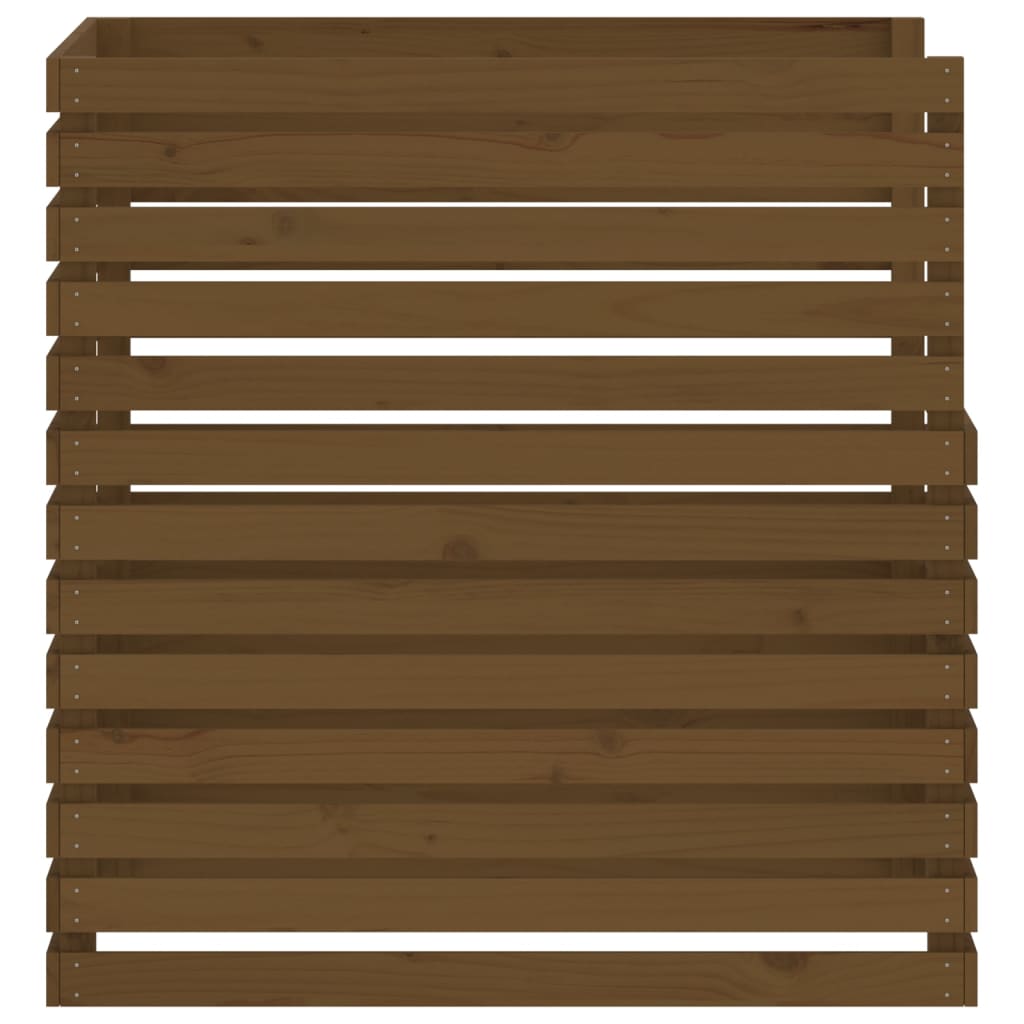 Composter Honey Brown 100x100x102 cm Solid Wood Pine
