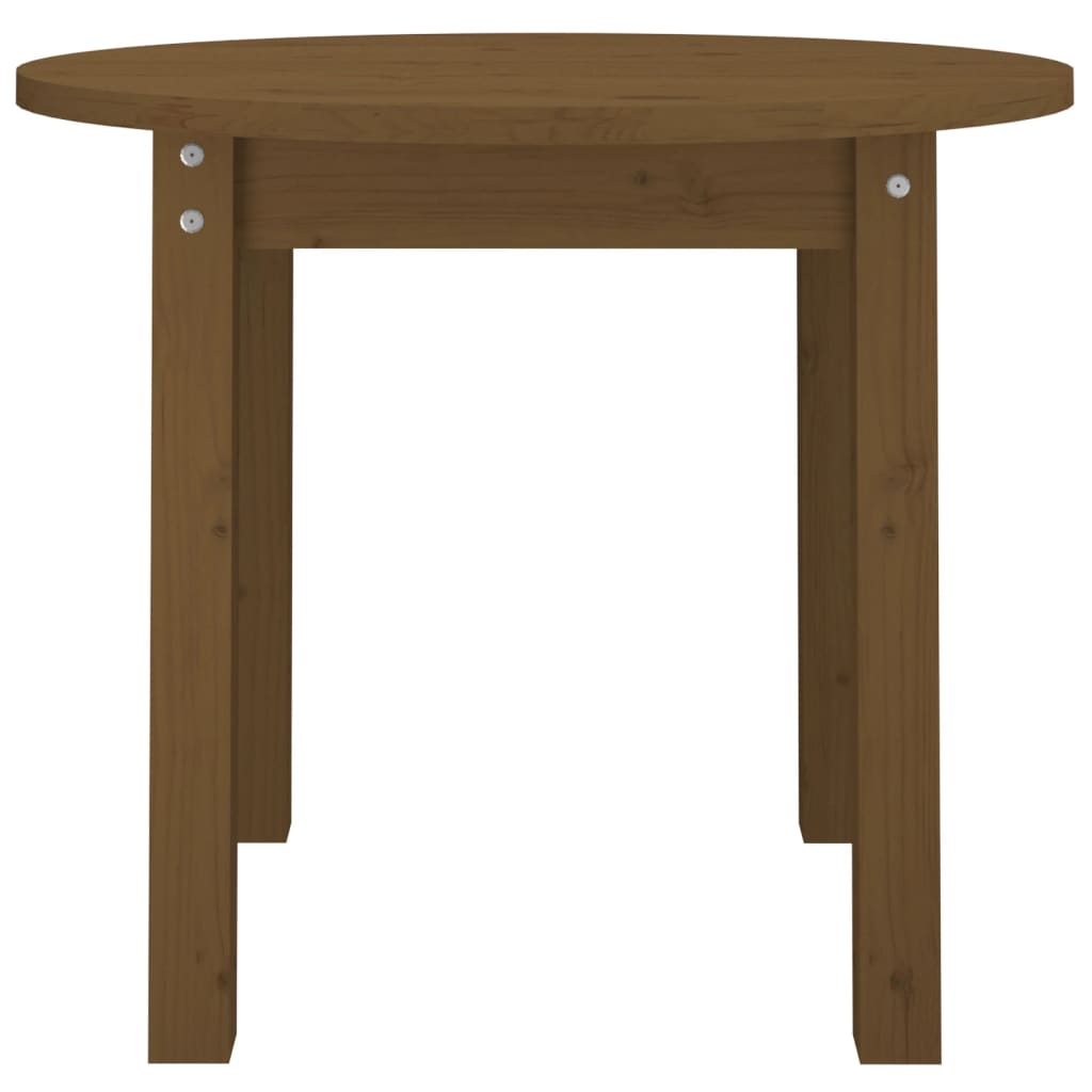 Coffee Table Honey Brown Ø 55x45 cm Solid Wood Pine