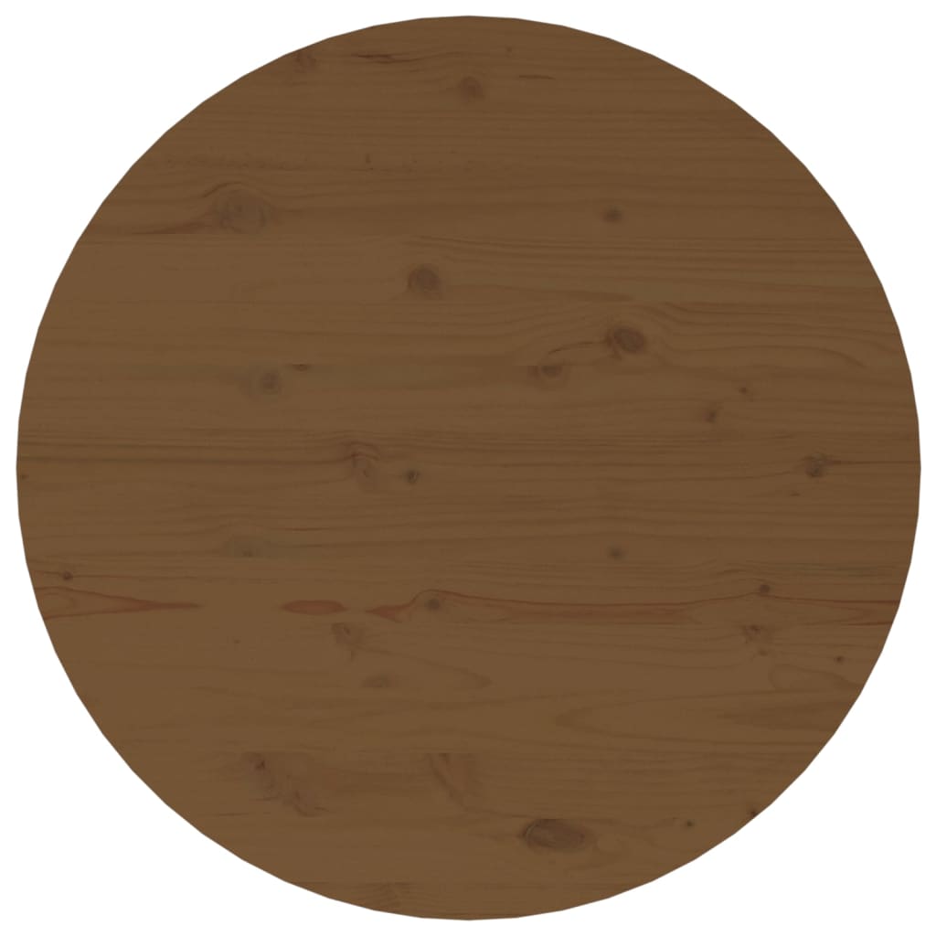 Coffee Table Honey Brown Ø 55x45 cm Solid Wood Pine