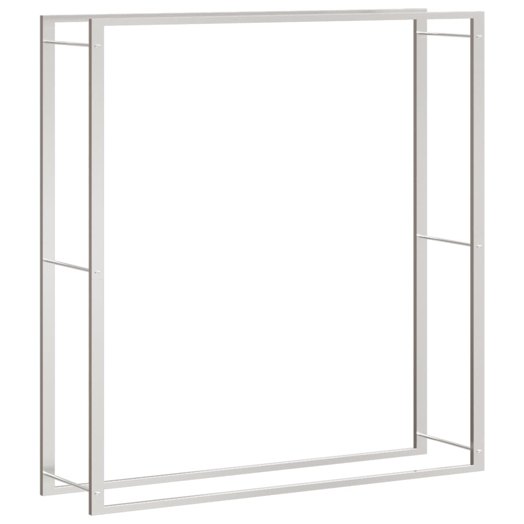 Firewood Rack 110x28x116 cm Stainless Steel