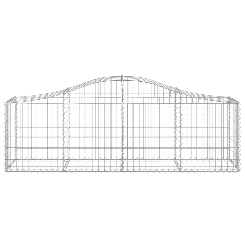 Arched Gabion Baskets 12 pcs 200x50x60/80 cm Galvanised Iron