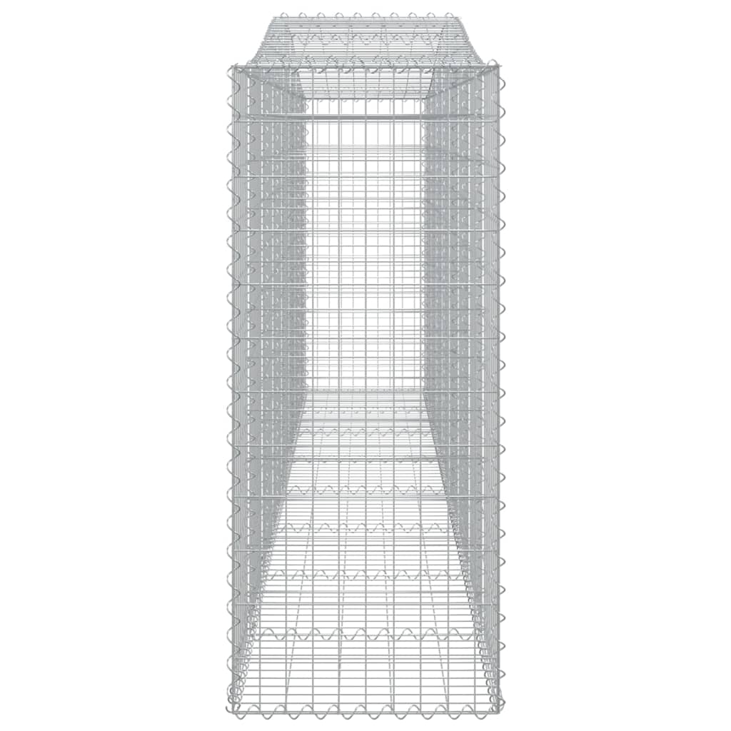 Arched Gabion Baskets 3 pcs 400x50x120/140 cm Galvanised Iron