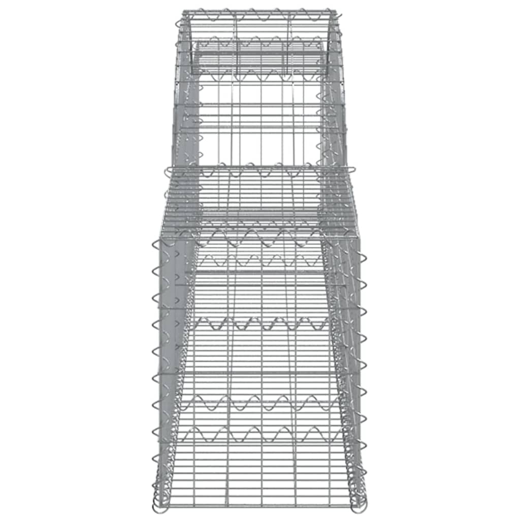 Arched Gabion Baskets 11 pcs 300x30x40/60 cm Galvanised Iron