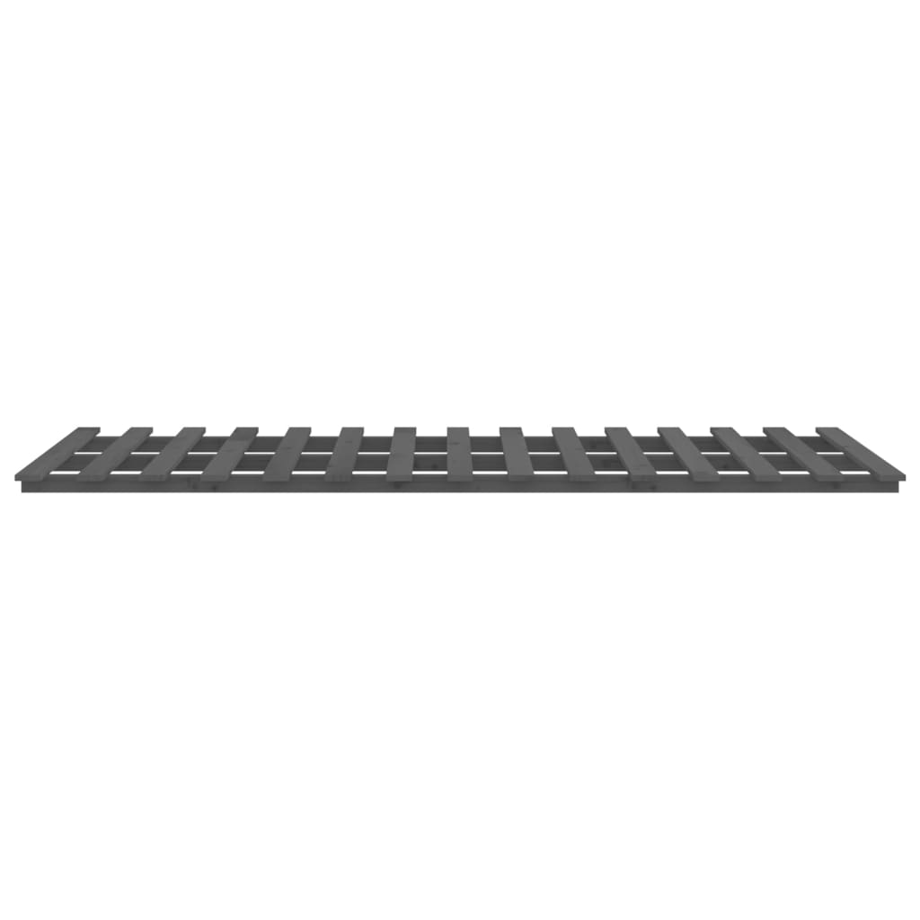 Bed Frame without Mattress Grey 120x200 cm Solid Wood Pine