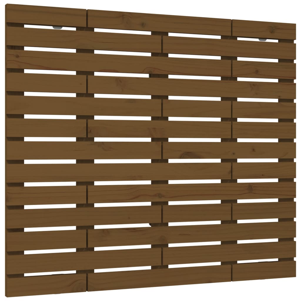 Wall Headboard Honey Brown 106x3x91.5 cm Solid Wood Pine