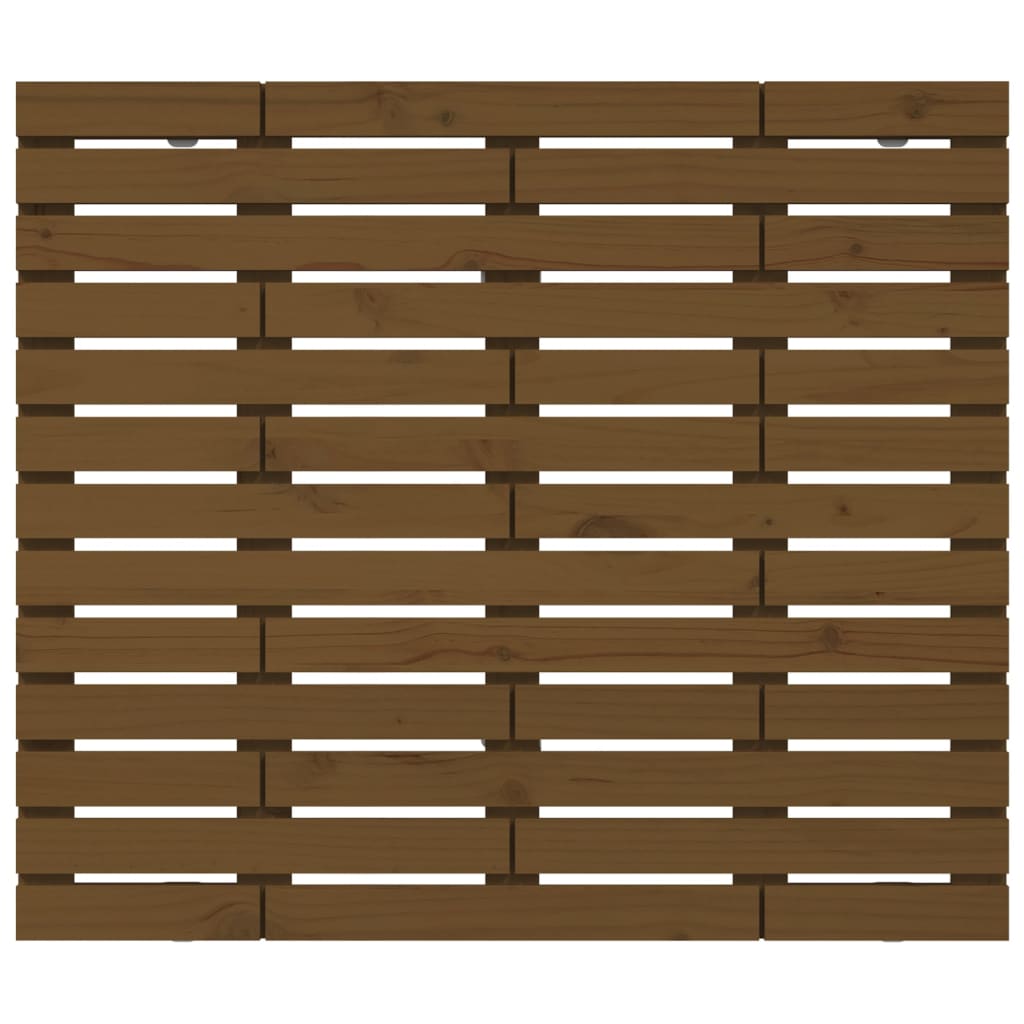 Wall Headboard Honey Brown 106x3x91.5 cm Solid Wood Pine