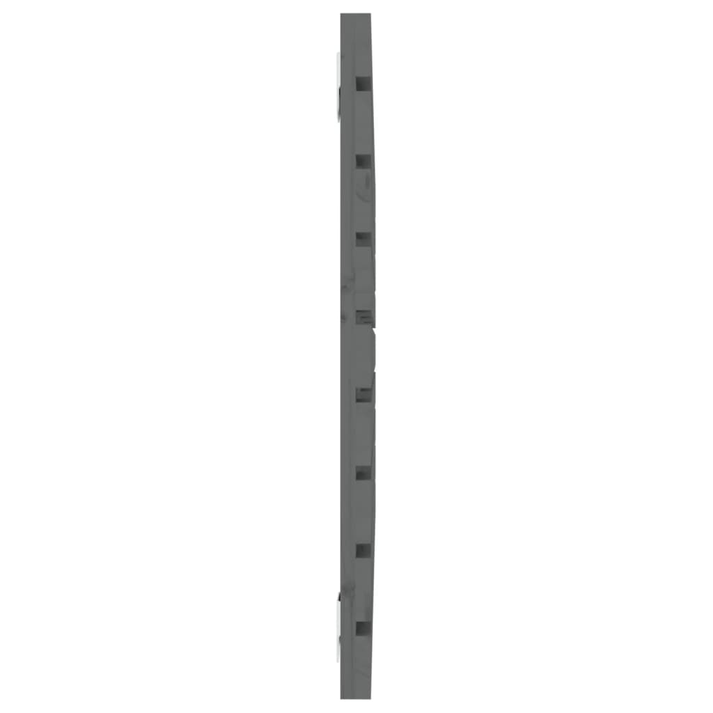 Wall Headboard Grey 106x3x63 cm Solid Wood Pine
