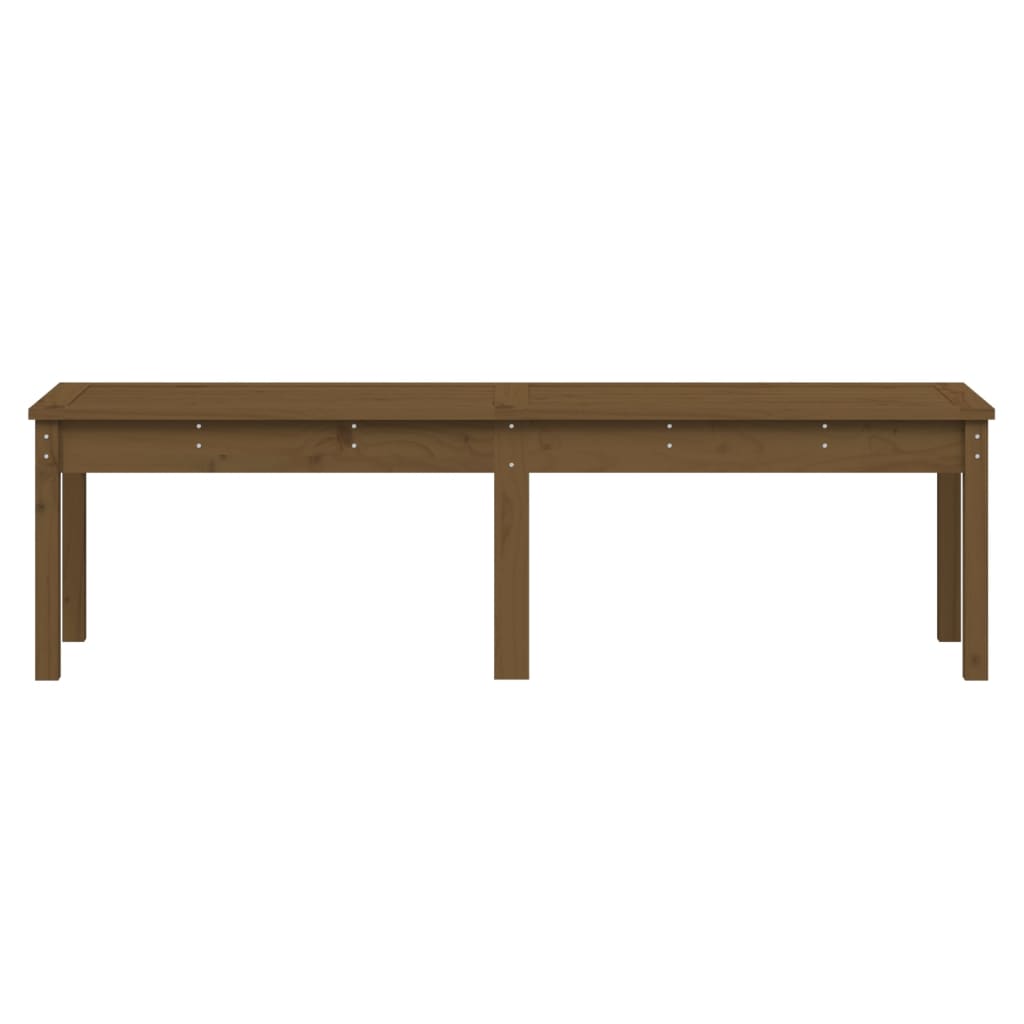 2-Seater Garden Bench Honey Brown 159.5x44x45 cm Solid Wood Pine