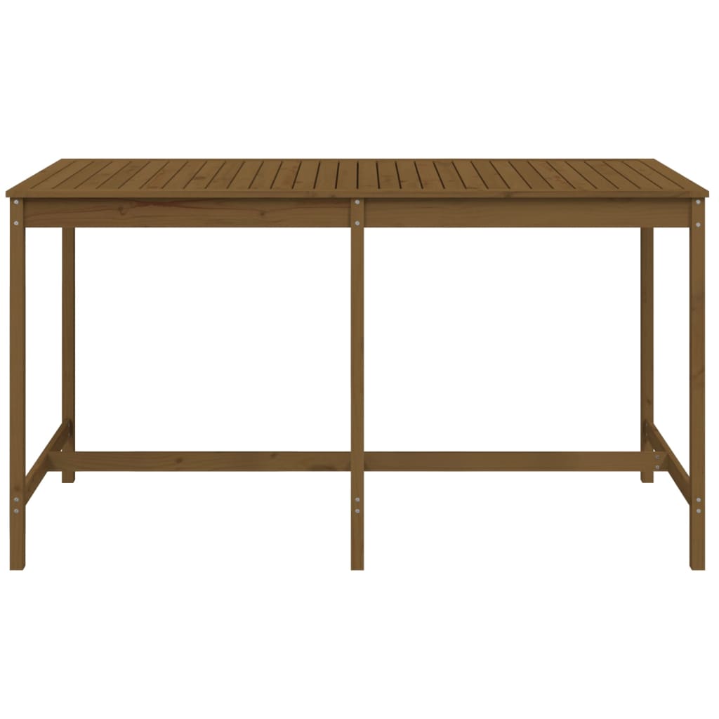 Garden Table Honey Brown 203.5x90x110 cm Solid Wood Pine