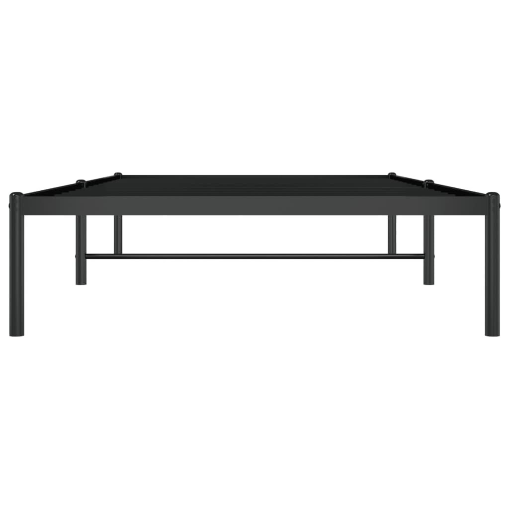 Metal Bed Frame without Mattress Black 100x200cm