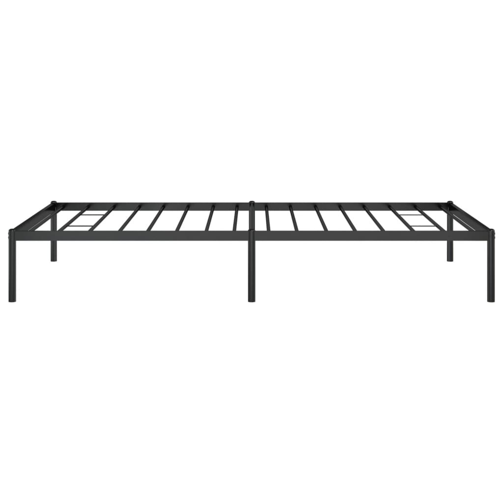Metal Bed Frame without Mattress Black 100x200cm