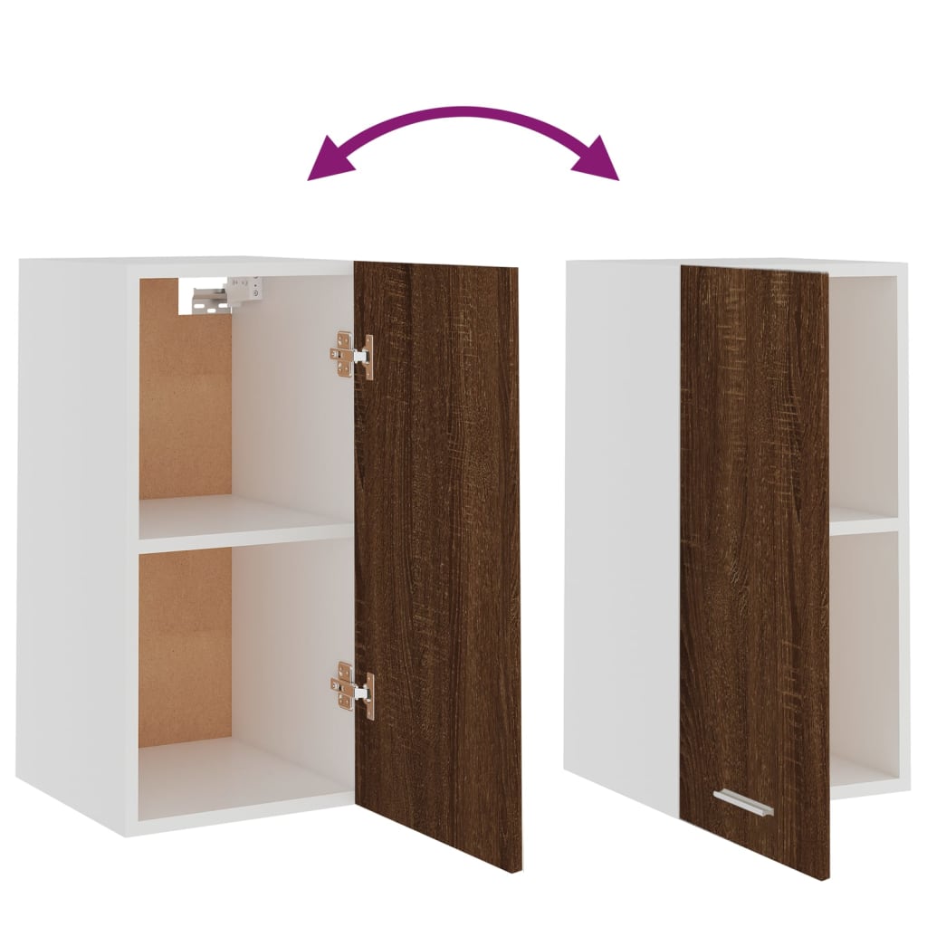 Hanging Cabinet Lyon Brown Oak 29.5x31x60 cm Engineered Wood