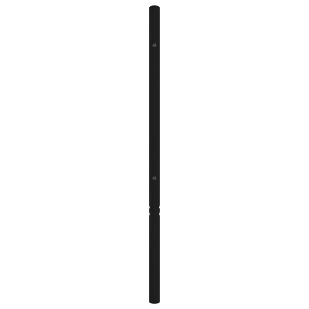 Metal Headboard Black 200 cm