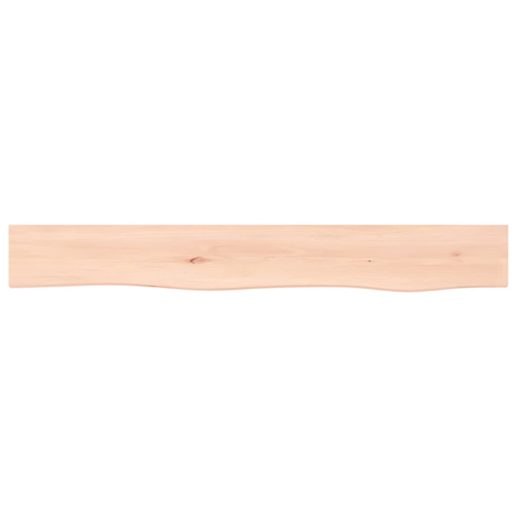 Wall Shelf 80x10x6 cm Untreated Solid Wood Oak