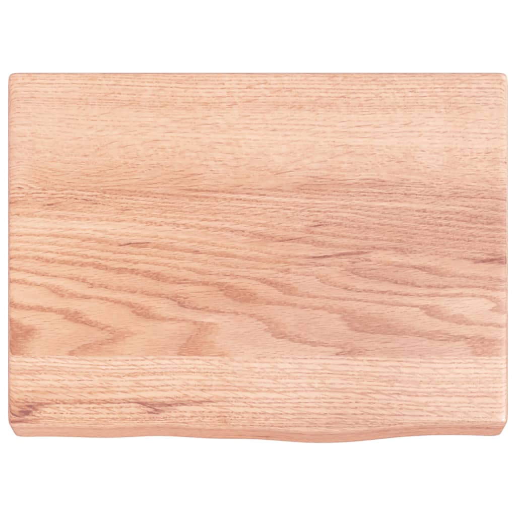 Wall Shelf Light Brown 40x30x(2-4) cm Treated Solid Wood Oak