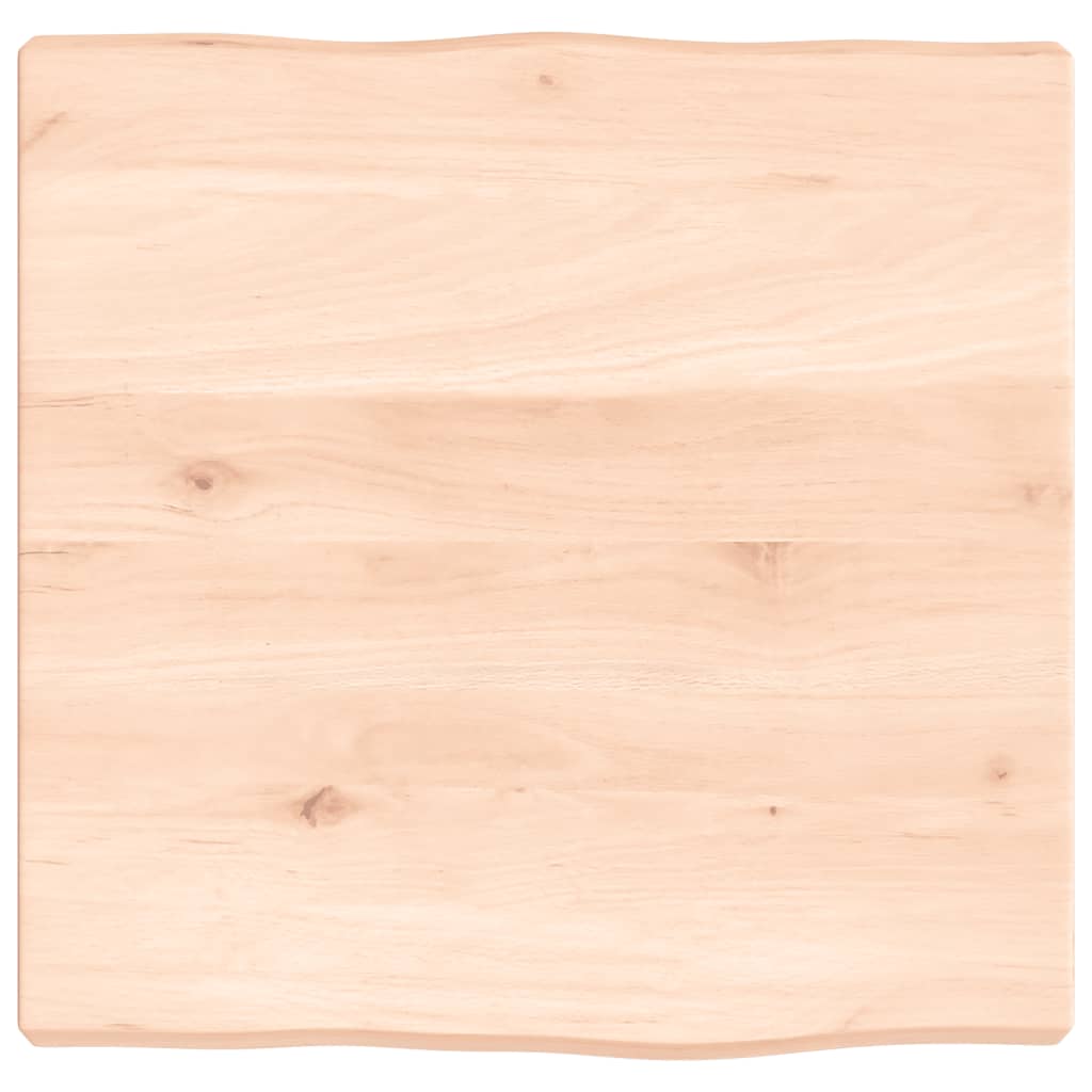 Table Top 40x40x(2-4) cm Untreated Solid Wood Live Edge