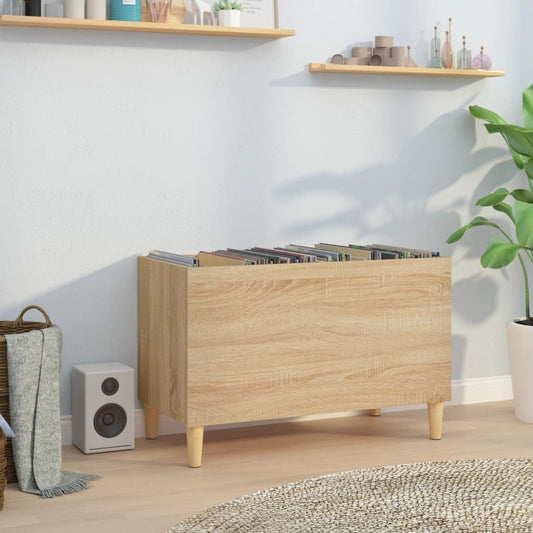 Record Cabinet Sonoma Oak 74.5x38x48 cm Engineered Wood