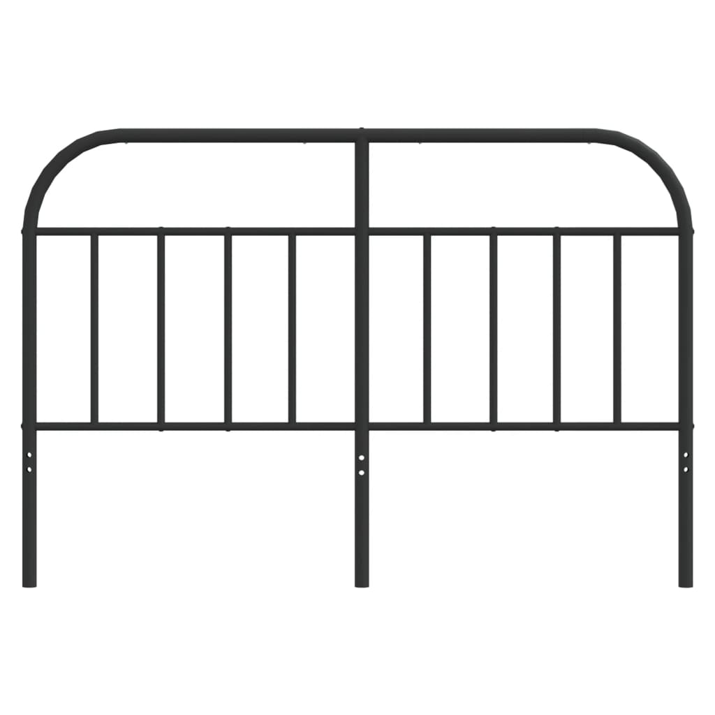 Metal Headboard Black 150 cm