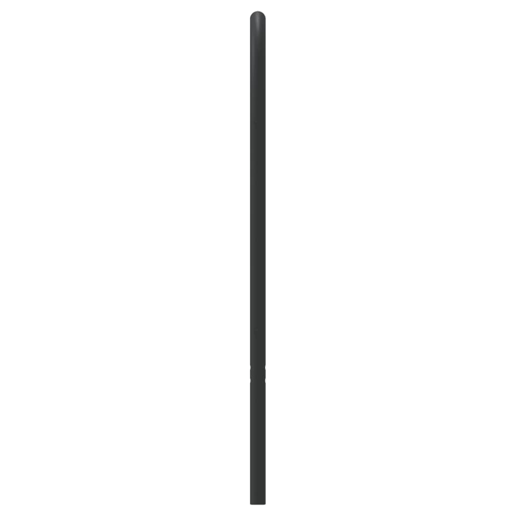 Metal Headboard Black 150 cm